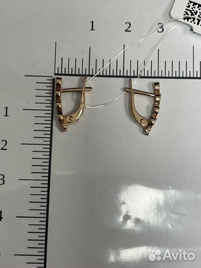 Золотые серьги 585 проба. Арт121