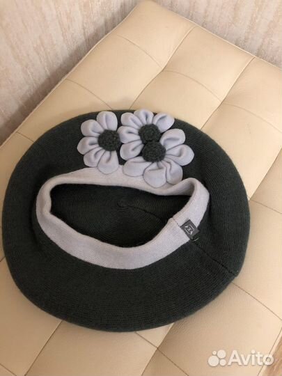 Берет с шарфом