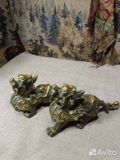 Статуэтка драконы бронза