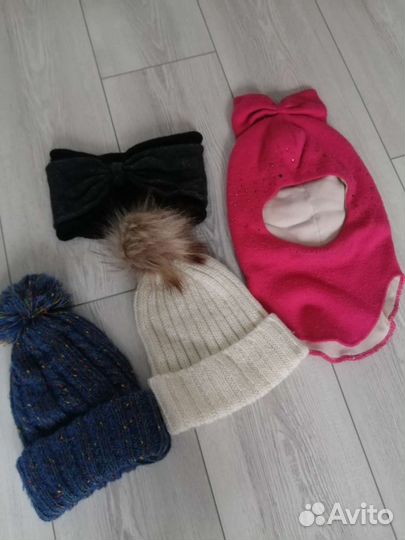 Шапка шлем для девочки 48-54