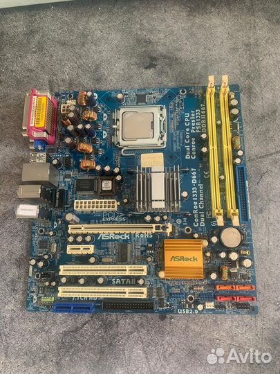 Материнская плата Asrock Rohs на Lga775