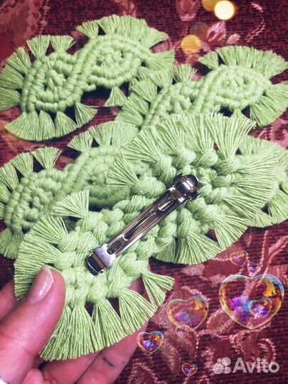 Заколка для волос ручной работы