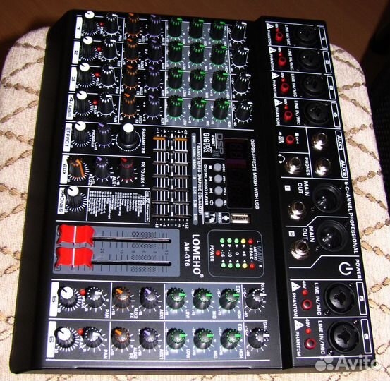 Микшерный пульт Lomeho GT6 BT-FX Микшер консольный