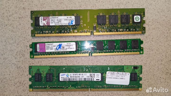 Оперативная память озу DDR2 512 MB 1GB 2GB