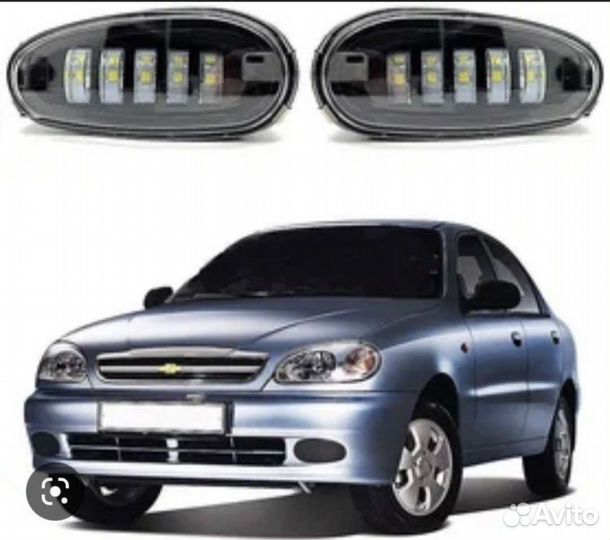Противотуманки LED Chevrolet Lanos/Daewoo Lanos