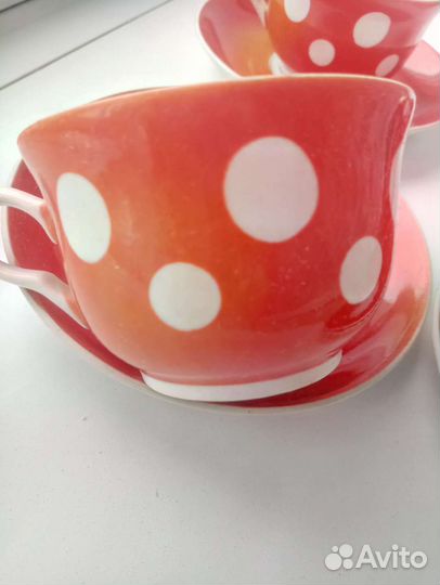 Чайный сервиз фарфор СССР Владивостокский ф клеймо