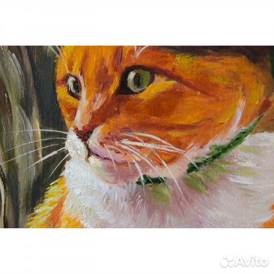 Картина маслом Кот рыжий