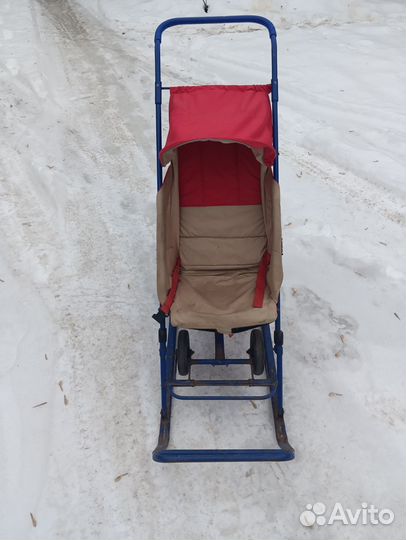 Детские санки коляска бу