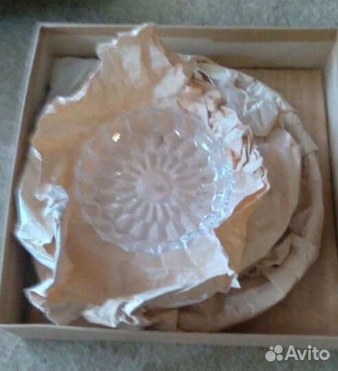 Ваза хрустальная трехъярусная