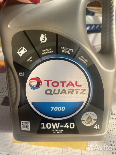 Масло Total quartz 7000 10W-40