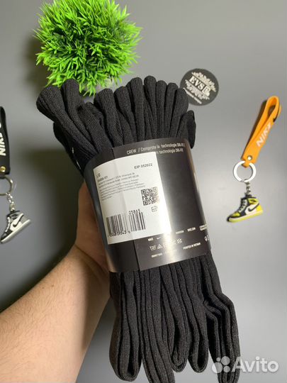 Носки Nike everyday 10 пар черные