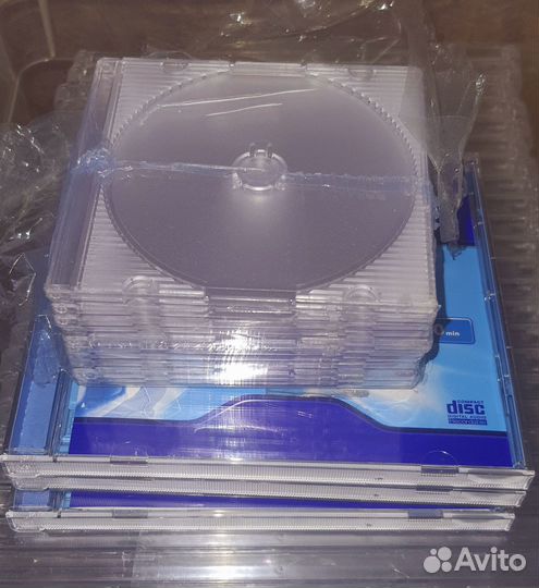 Коробки боксы прозрачные для CD/DVD и мини mini