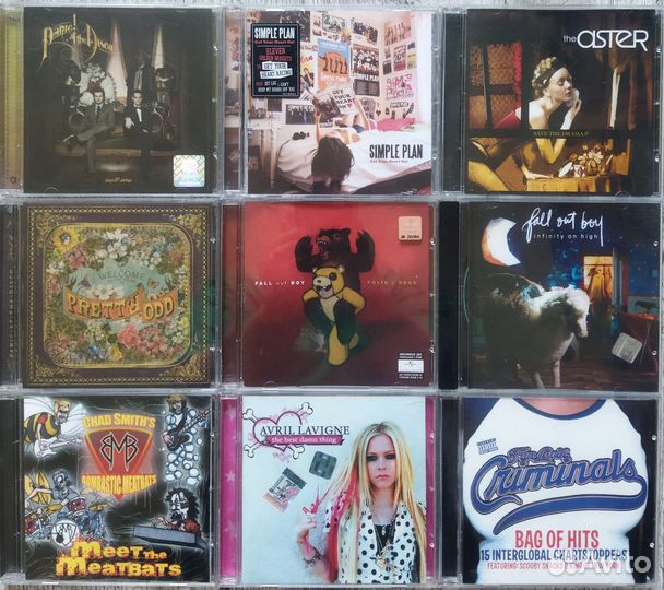 CD диски. Рок, поп, панк зарубежный