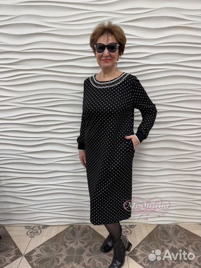 Женское платье горох Elisa Fanti