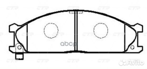 Колодки тормозные дисковые передние Nissan Terr