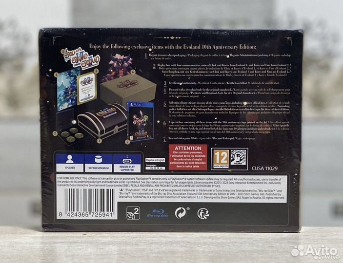 Evoland 10Th Anniversary Edition Sony PS4 Новый