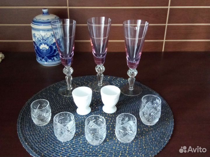 Фужеры, стопки, пошотницы