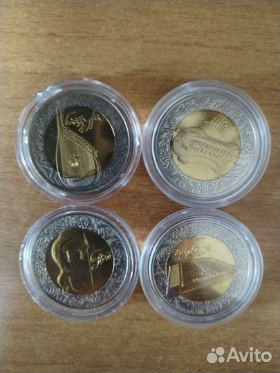 Монеты Украины Народные музыкальные инструменты