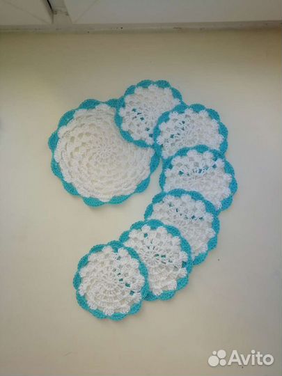 Вязаный чайный набор