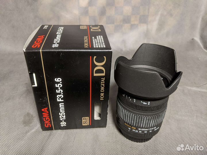 Объектив sigma dc 18-125 f3.5-5.6
