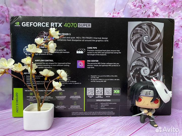 MSI GeForce RTX 4070 Super 12 Gb Gaming X Slim