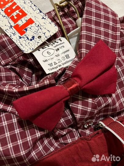 Костюм: брюки с рубашкой для мальчика 6 лет