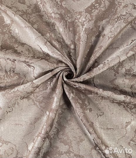 Штора портьерная Карара 150x260 см пепел розы