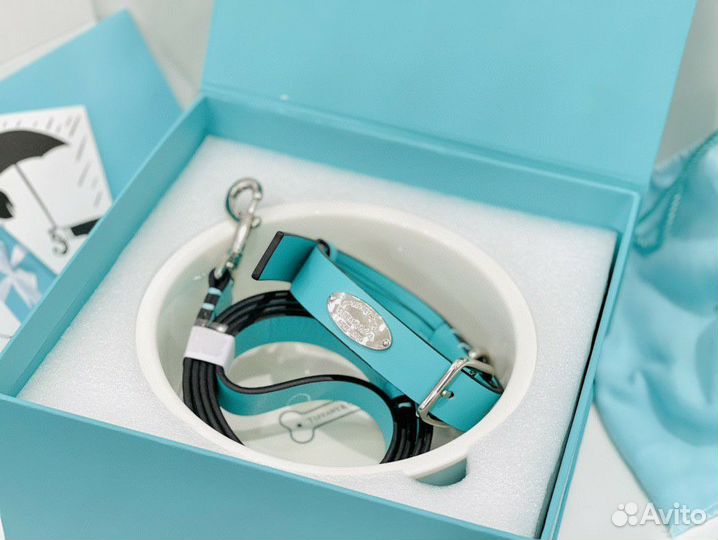 Миска, ошейник и поводок для собак Tiffany & co