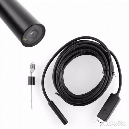 Эндоскоп Жесткий и Мягкий 6LED HD 5м