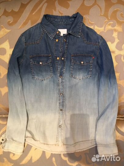 Gucci рубашка джинсовая 10 лет