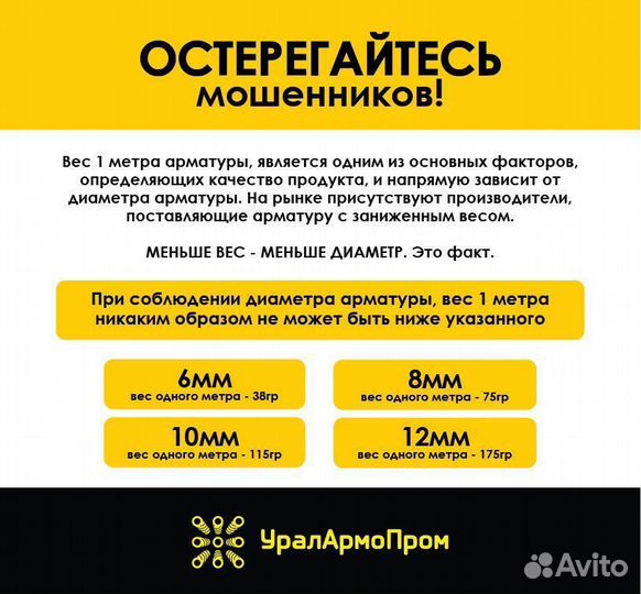 Пластиковая композитная арматура 10мм