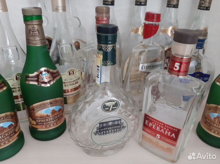 Бутылка из под коньяка