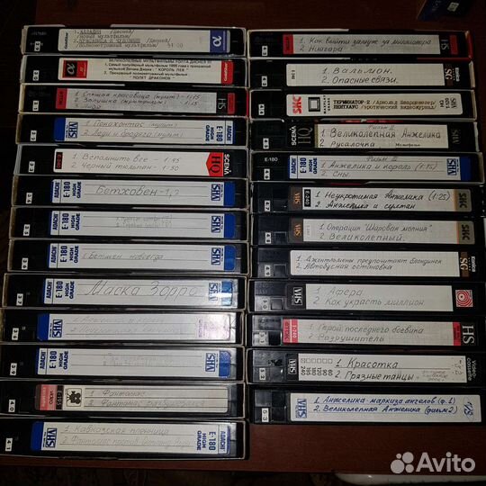 Видеокассеты VHS коллекция (цены см. в описании)