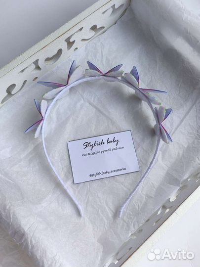 Ободок для волос ручной работы 