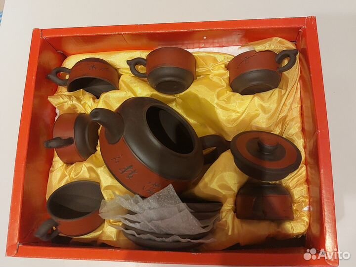 Китайский чайный сервиз глина