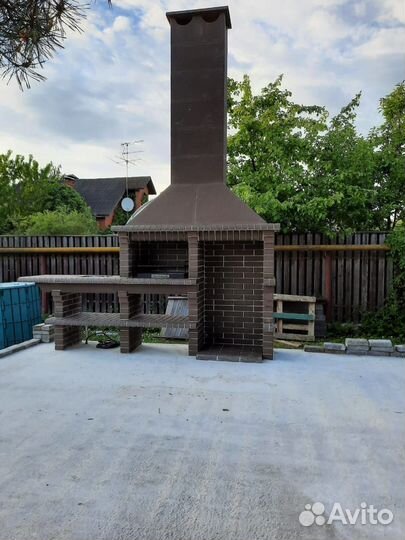 Печи барбекю из кирпича / Барбекю комплексы