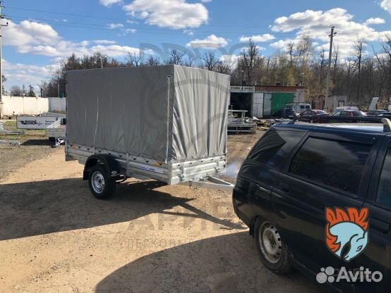 Автоприцеп 05.022 с тентом 150 см. Гарантия