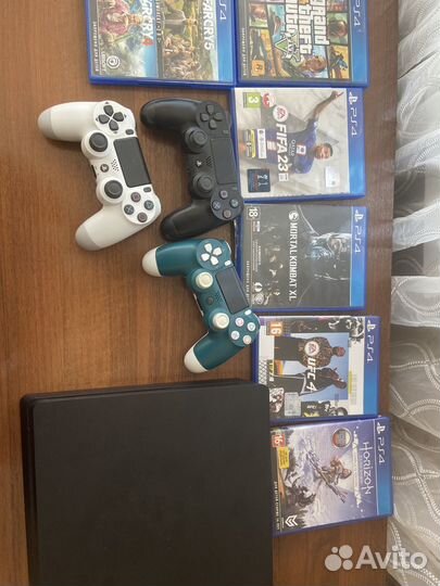 Sony playstation 4 PS4 slim 1tb с играми