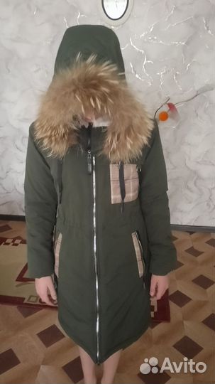 Зимняя парка на девочку