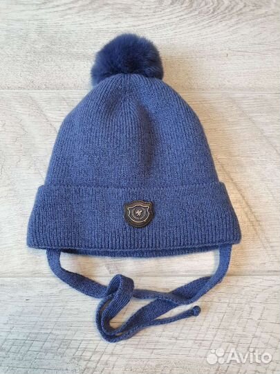 Шапка для мальчика зимняя 46-48, новая