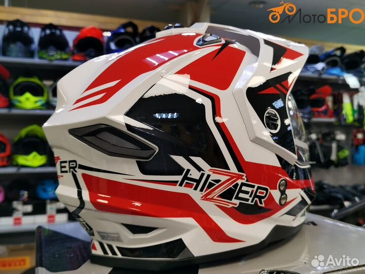 Шлем мотард hizer J6802