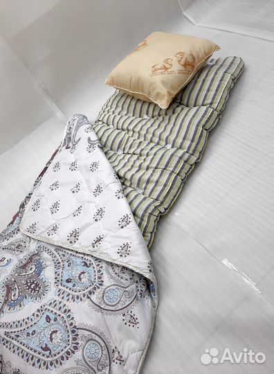 Набор 3в1: матрас, подушка, одеяло