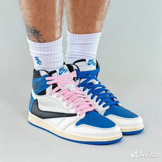 Кроссовки Air Jordan 1 Travis Scott Fragment