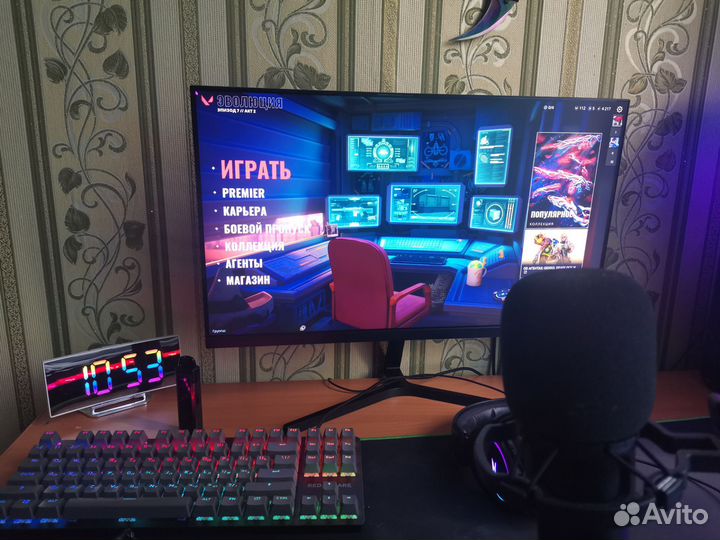 Продам игровой пк+монитор+клавиатура