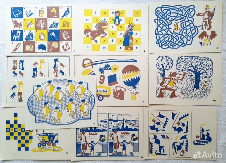 Игра головоломка, СССР, 1974 г, худ. Розанов