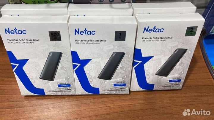 Внешний SSD диск Netac Z slim 2 тб/1тб/500гб