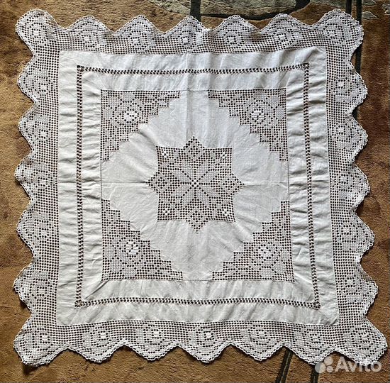 Старинный текстиль скатерть рушник домоткань