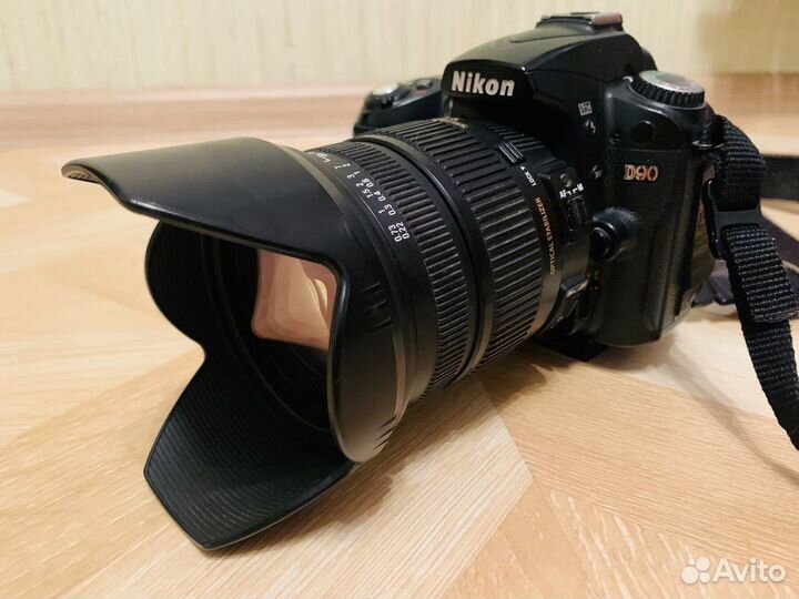 Nikon D90 + объектив + вспышка + пульт + штатив