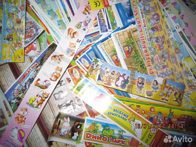 Вкладыши к киндер-сюрпризам