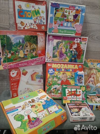 Развивающие игры пазлы настольные игры